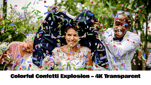 Dynamic Colorful Confetti Bursting Overlay Animation