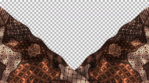 Tissu en soie à motif ethnique indonésien Wave Alpha Songket Batik Sekar Jagad Jogjakarta Java Jawa