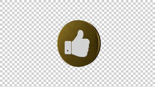 Animated Gold Like Button for Social Media Engagement