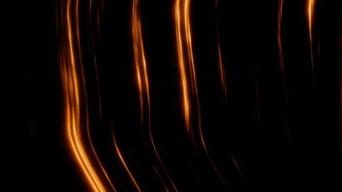 Abstract Flowing Orange Glowing Lines Background