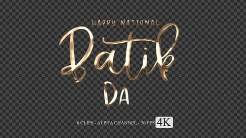 Golden Fluid Calligraphy Text Reveal