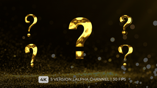 Fragezeichen-Animation (5 Versionen)