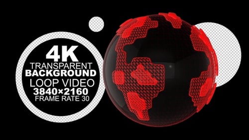 Animación de mapa mundial en 3D