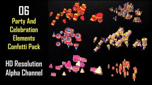 Party and Celebration Elements Confetti Pack
