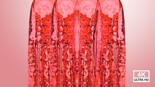 Red Water Splash Curtain