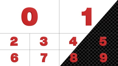 Numbers Pack 0 To 9 Alpha