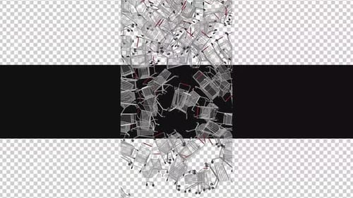 Shopping Carts Falling Transition