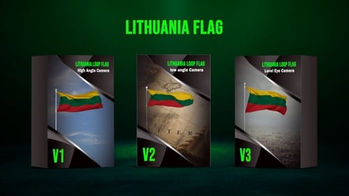 Flagge Litauens looping