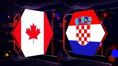 Croatia Vs Canada Football World Cup Qatar 2022 Background Loop
