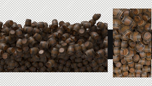 Pack Of 2 Barrels Transitions On Alpha, Transitions Motion Graphics ft ...