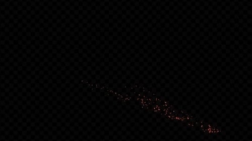 Dynamic Golden Sparkle V-Shape Effect Overlay