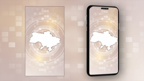 Animated Map Reveal with Digital Background