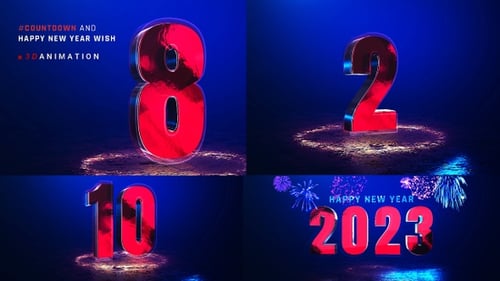 Countdown With Happy New Year Wish V4