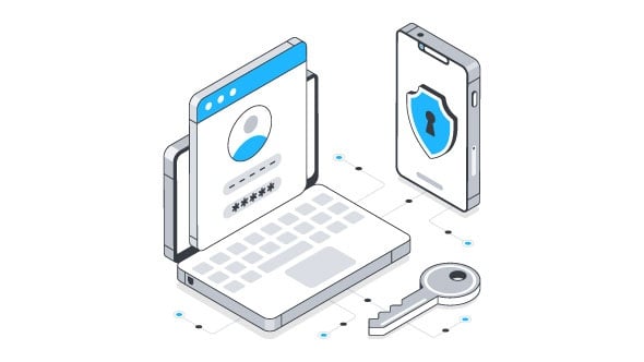 Two-Factor Authentication Isometric Animation Alpha Channel, Elements ...