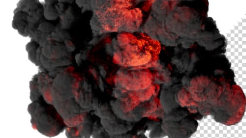 Realistic Fire Explosion and Smoke Reveal