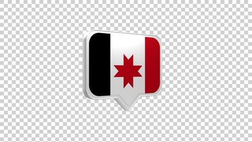 Udmurtia Flag Pin Icon