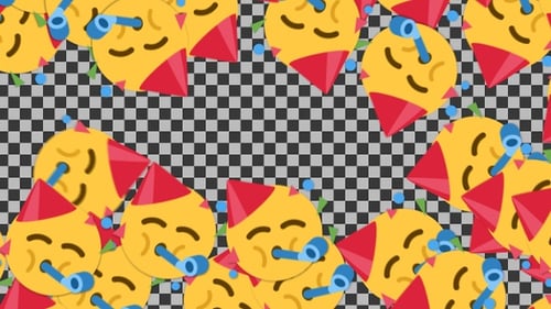 Animated Party Emoji Transition Pack