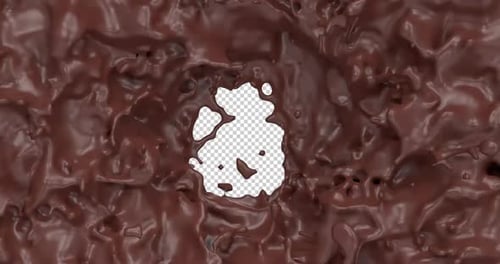 Strudelnde Schokolade auf Alpha