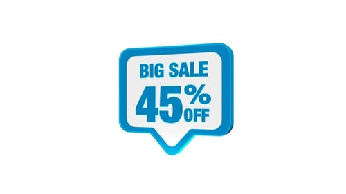 Big Sale Discount Badge 45 Percent Off