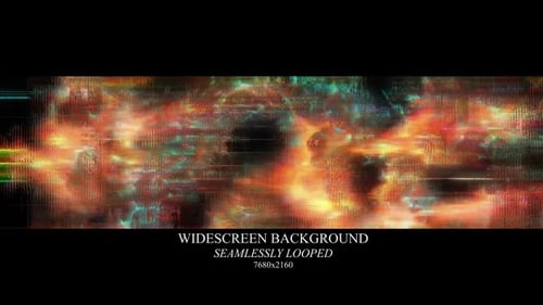 Cinematic Pixel Waves Vj - Widescreen Background Loop