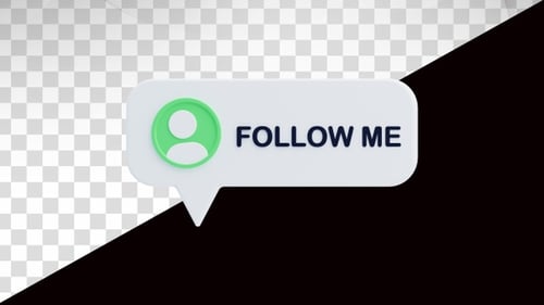 3D-Animation von Follow Me Social Media
