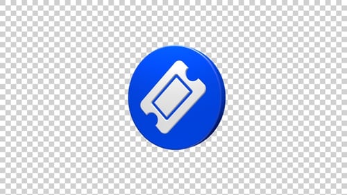 Ticket Icon Rotating