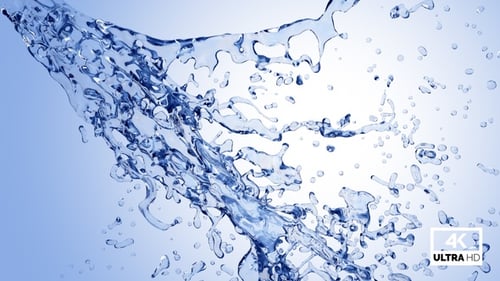 Blue Water Splash