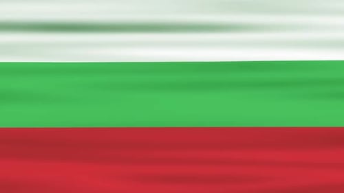 Animated Waving Flag of Bulgaria Loop