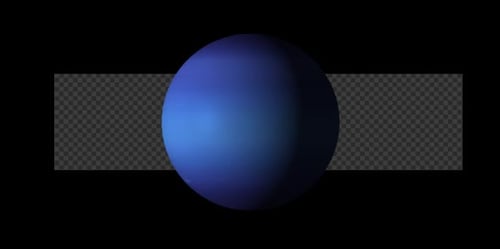 Rotating Blue Planet Loop Animation