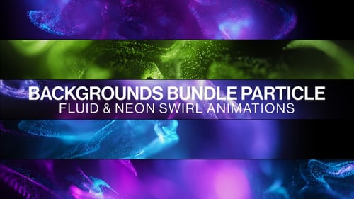 Dynamic Abstract Fluid Particle Swirls Background