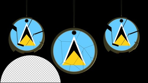 Geometric Shatter Circle Reveal Animation