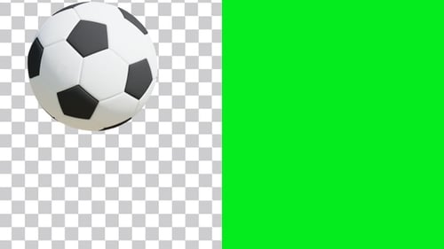 Soccer Ball Bouncing and Hitting for Modern Logo Reveal
