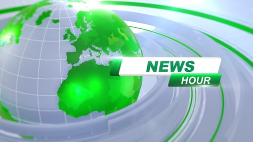 News Hour Transition Green