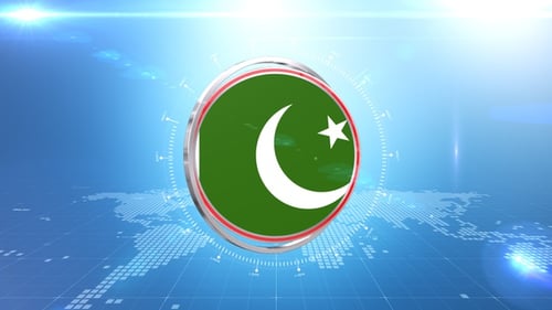 Futuristic Broadcast Circle Logo Reveal Animation