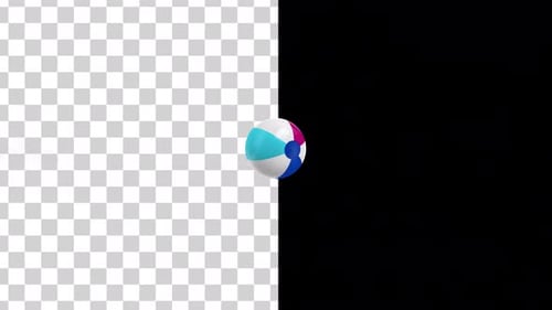 Beach Ball Bounce Effect - Alpha Channel