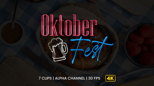 Oktoberfest-Textanimation