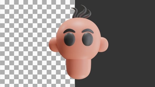 3D Animation of Adorable baby | Alpha Channel