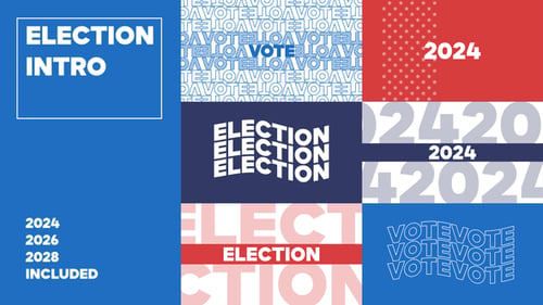 Modern Election Vote Kinetic Typography Text Animation