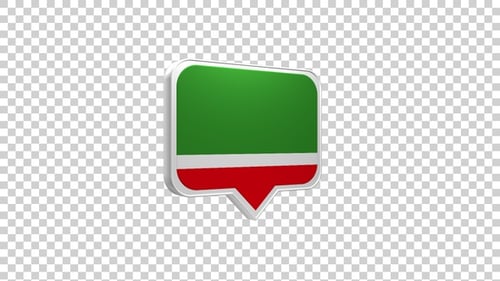 Chechen Repub Lic Flag Pin Icon