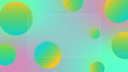 Abstract Fluid Circles Gradient Background Frame Reveal