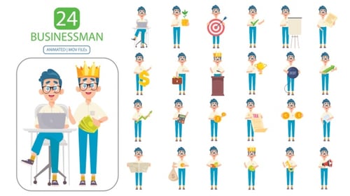 24 Businessman Concept - Transparency
