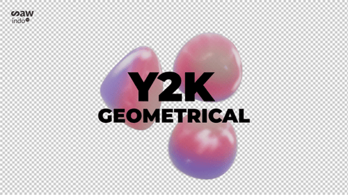 3 D Animation Y2 K 3 D Geometric Purple Red V10 Loop No Background