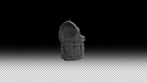 Alpha-Kanal mit 3D-Loop-Animation für Körperpanzerung