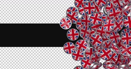 3D United Kingdom Flag Transitions