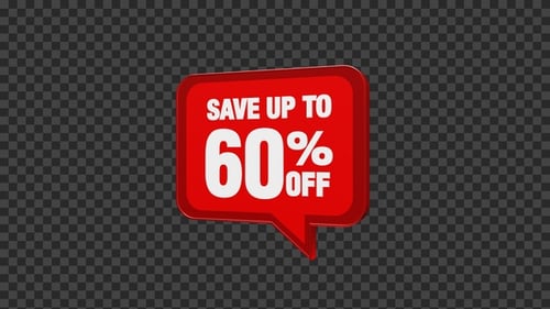 Ahorre hasta un 60 por ciento de descuento en la insignia de descuento