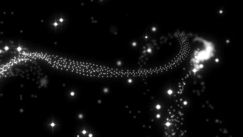 Particles On Black In Infinite Background
