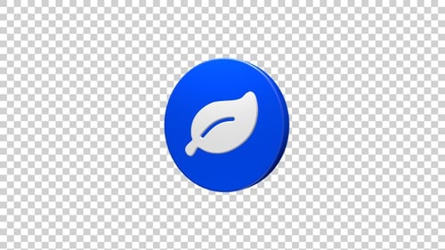 Plant Leaf Icon Rotating