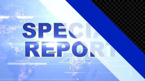 Modern 3D Special Report Title Animation