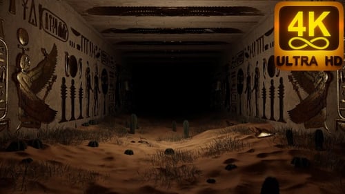 Egyptian desert pyramid tunnel with wallpaintings ancient civilisation hieroglyphs pharaoh buildings