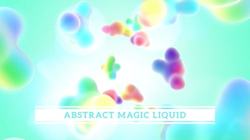 Colorful Fluid Morphing Shapes Kaleidoscope Abstract Background